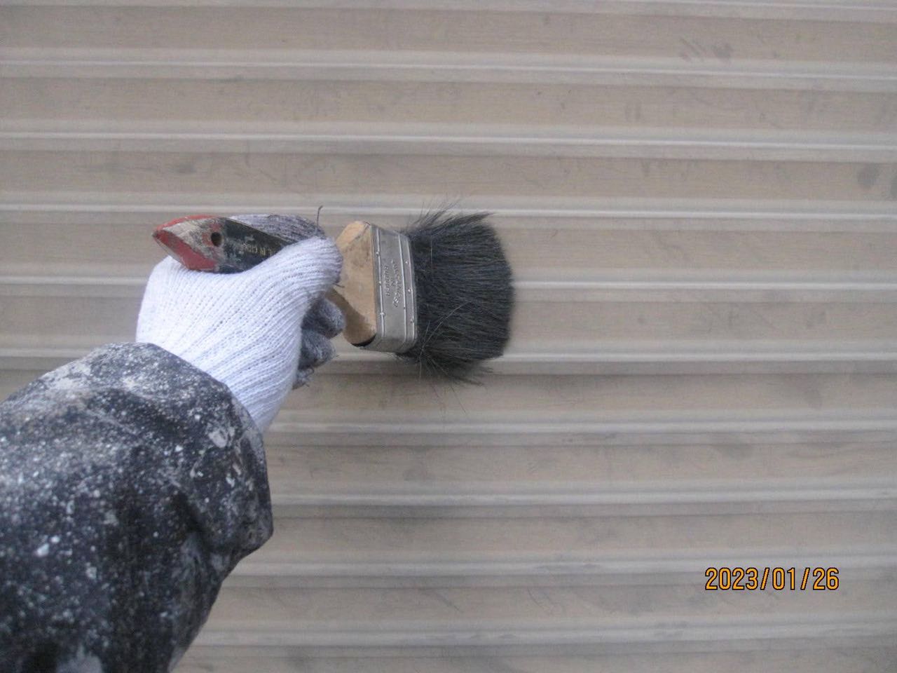 ケレン作業です。