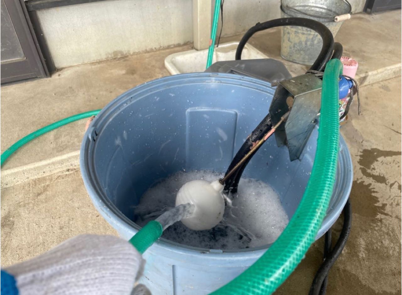 バイオ洗浄原液撹拌。