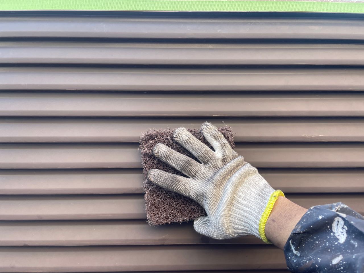 ケレン作業です。