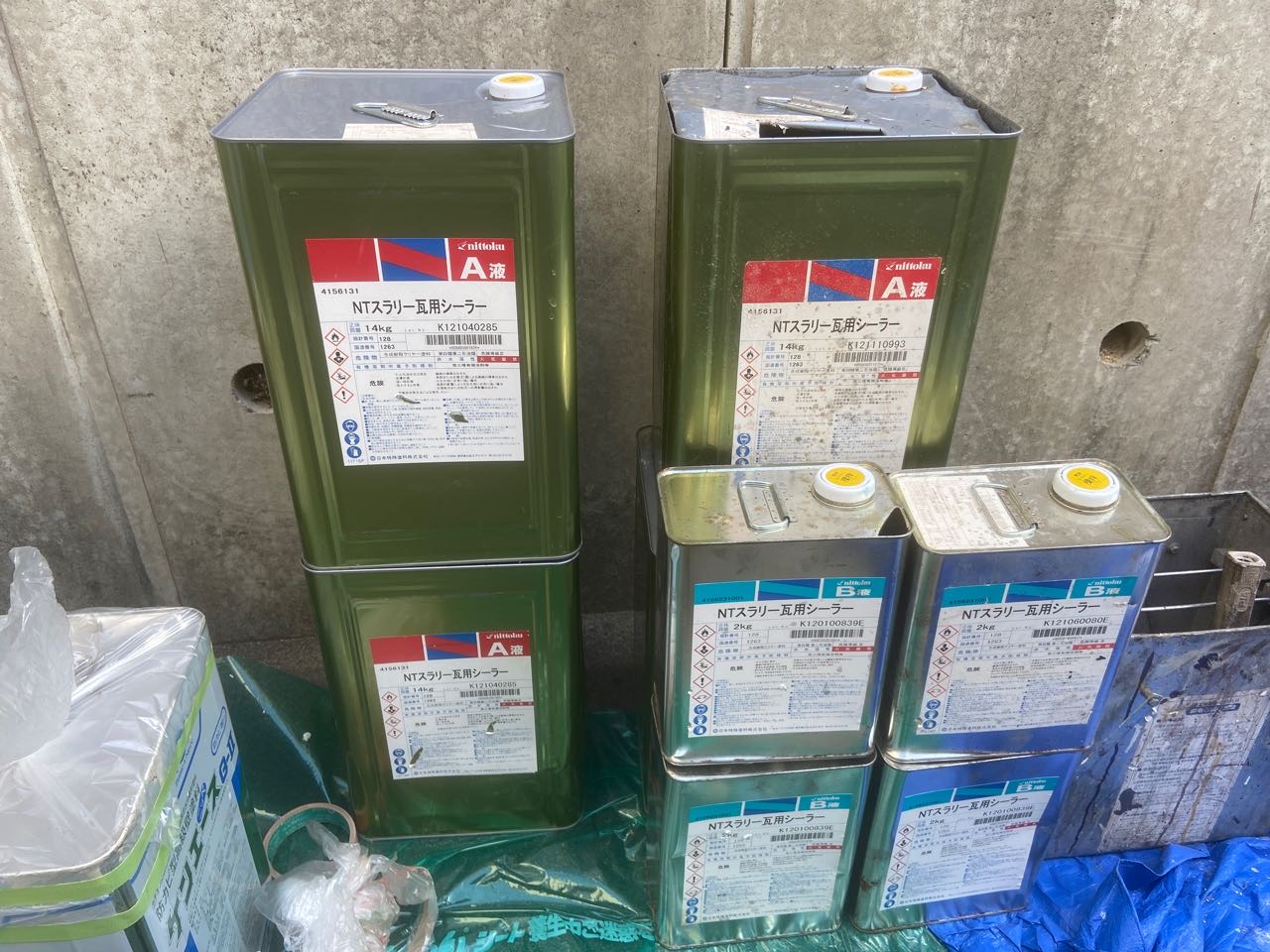 材料検収です。