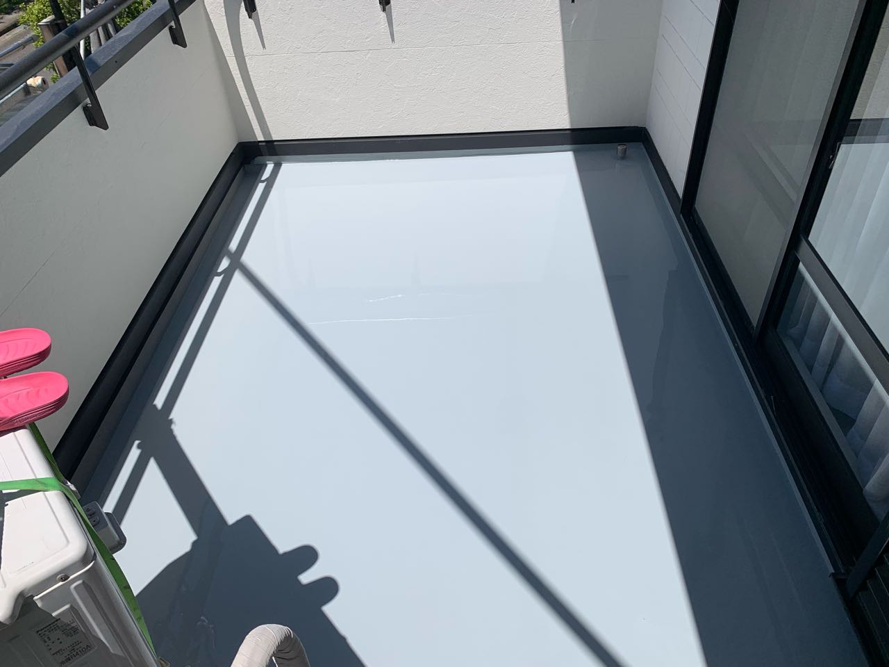 ウレタン防水塗布2回目。