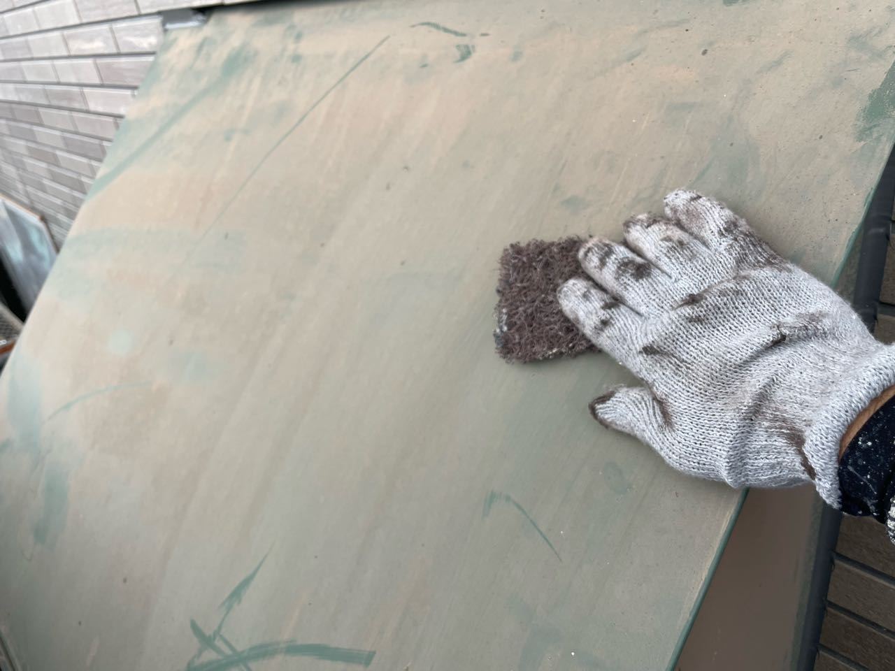 ケレン作業です。