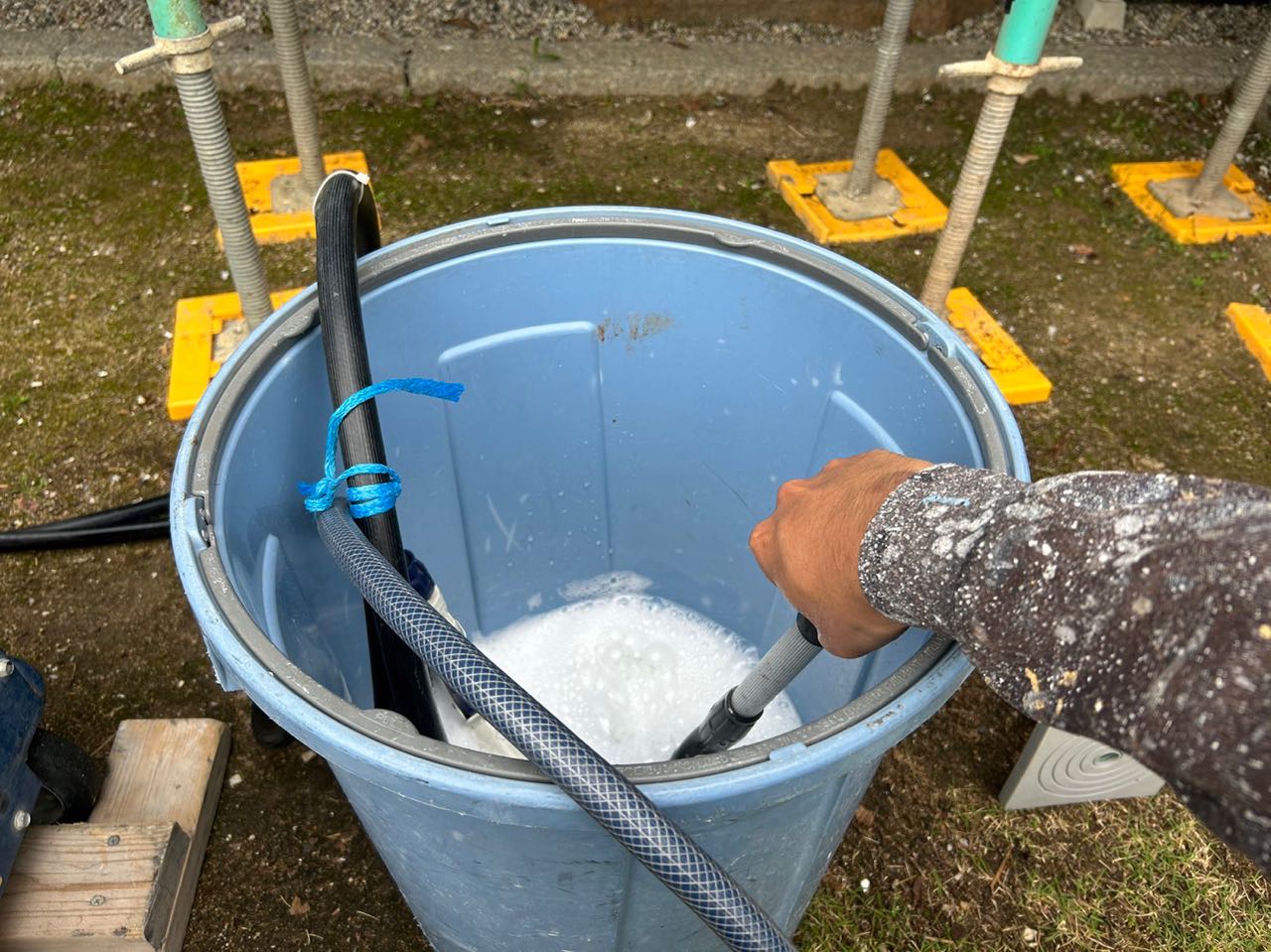 バイオ洗浄原液撹拌。