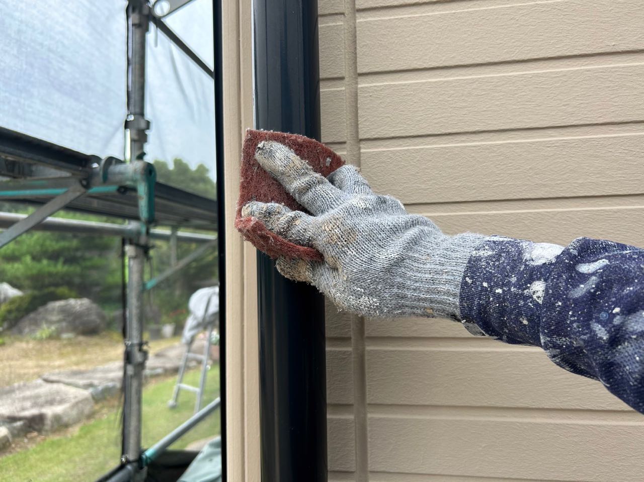 ケレン作業です。