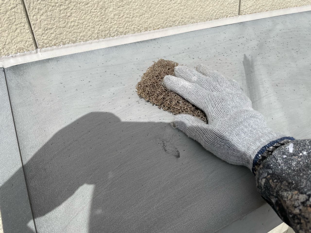 ケレン作業です。