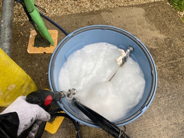 バイオ洗浄原液撹拌。