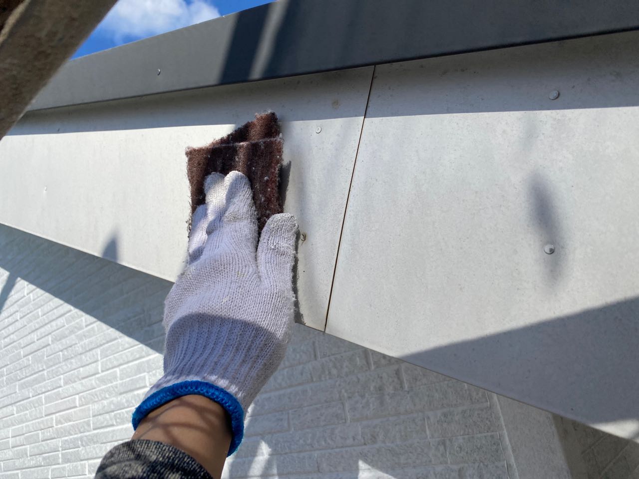 ケレン作業です。