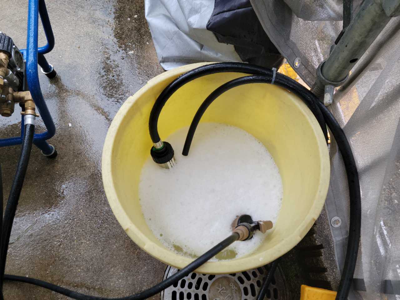 バイオ洗浄原液撹拌。