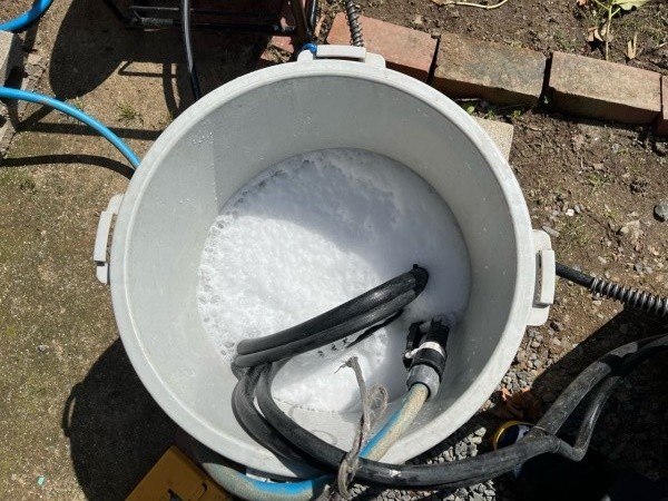 バイオ洗浄原液撹拌。