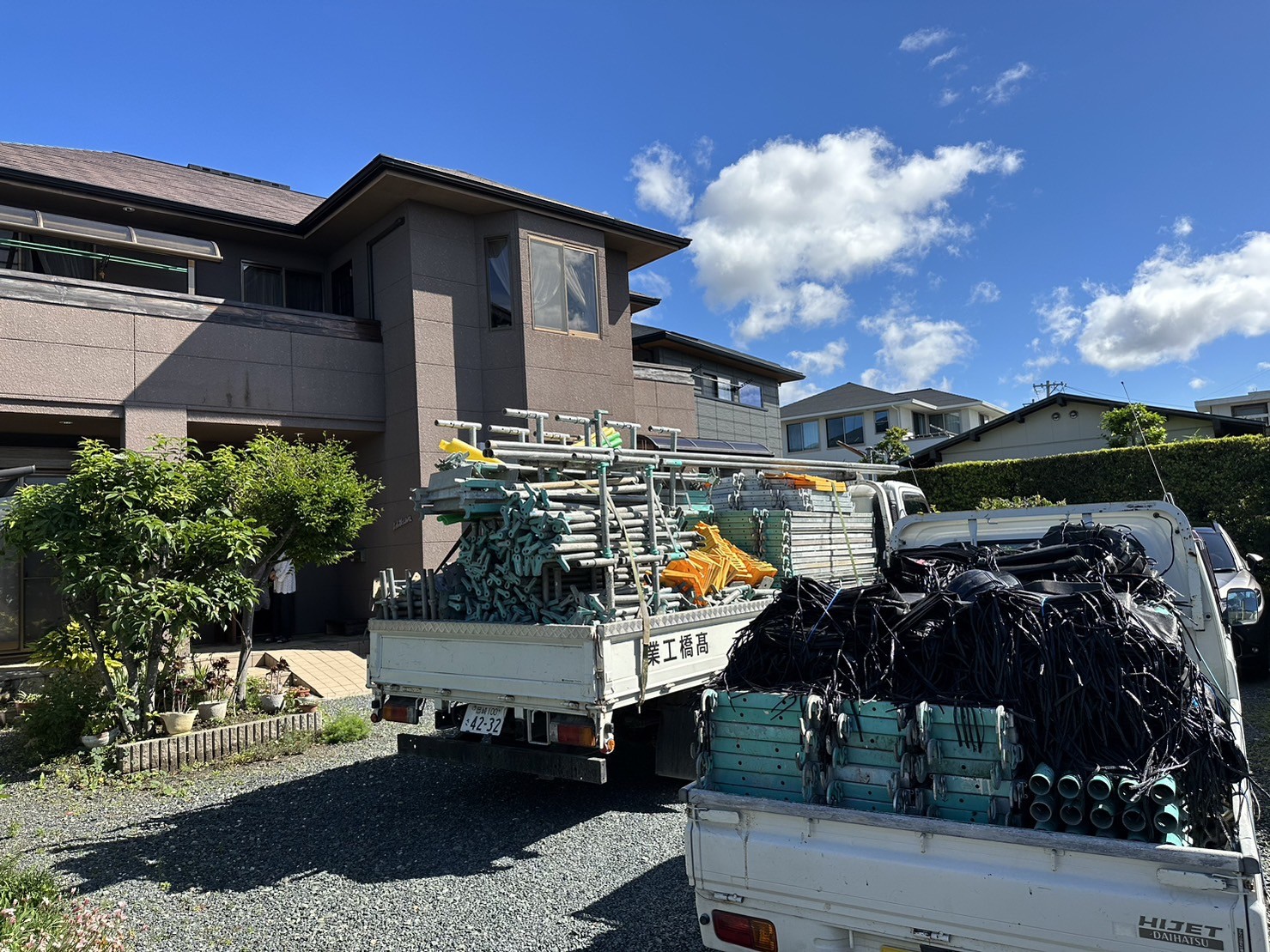 足場材料です。