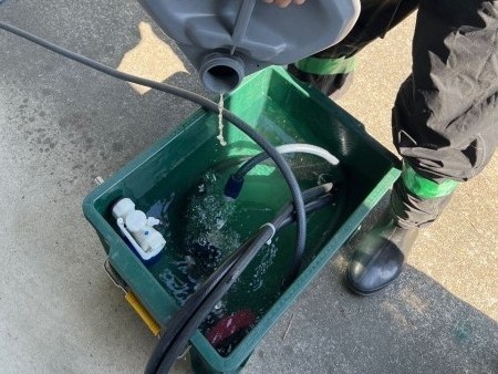 バイオ洗浄原液混入。