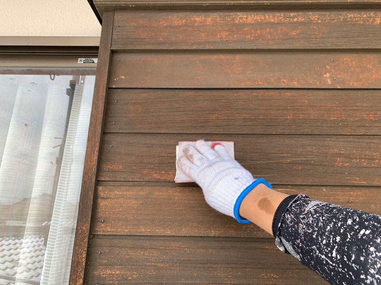 ケレン作業です。