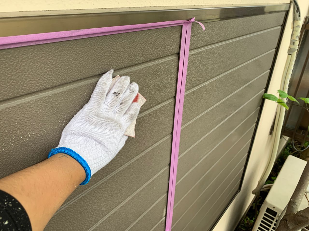 ケレン作業です。