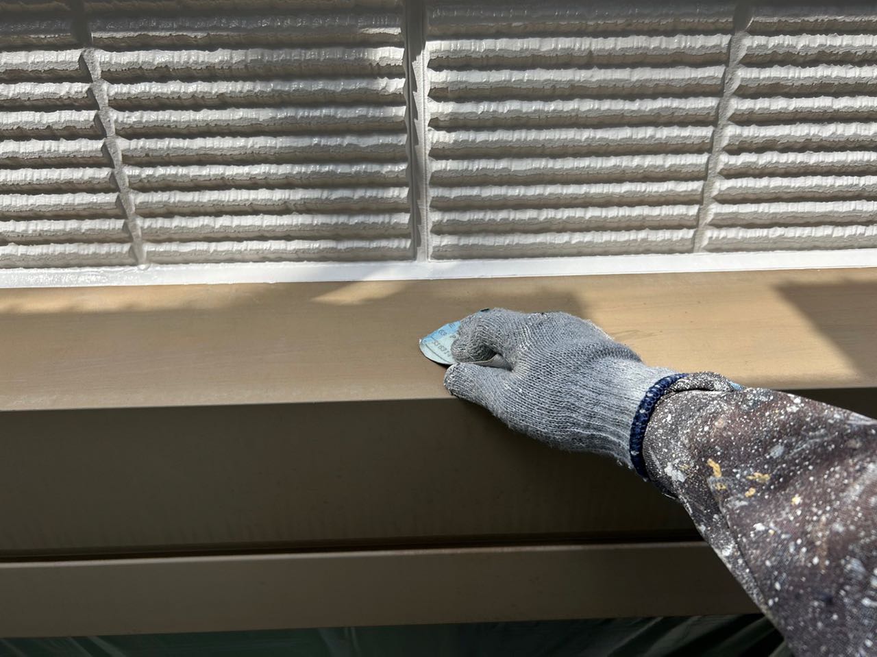 ケレン作業です。