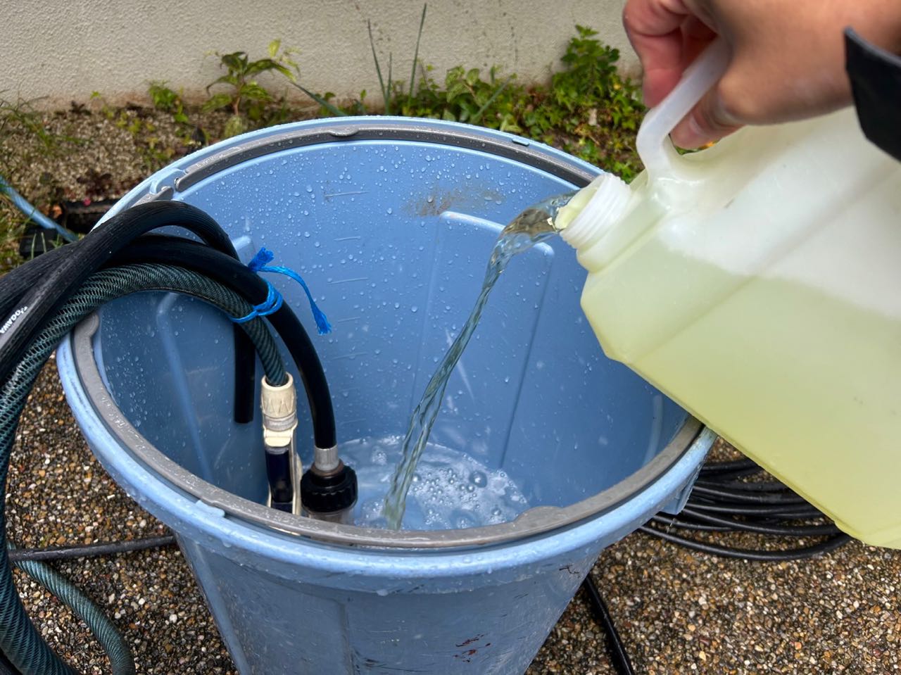 バイオ洗浄原液混入。