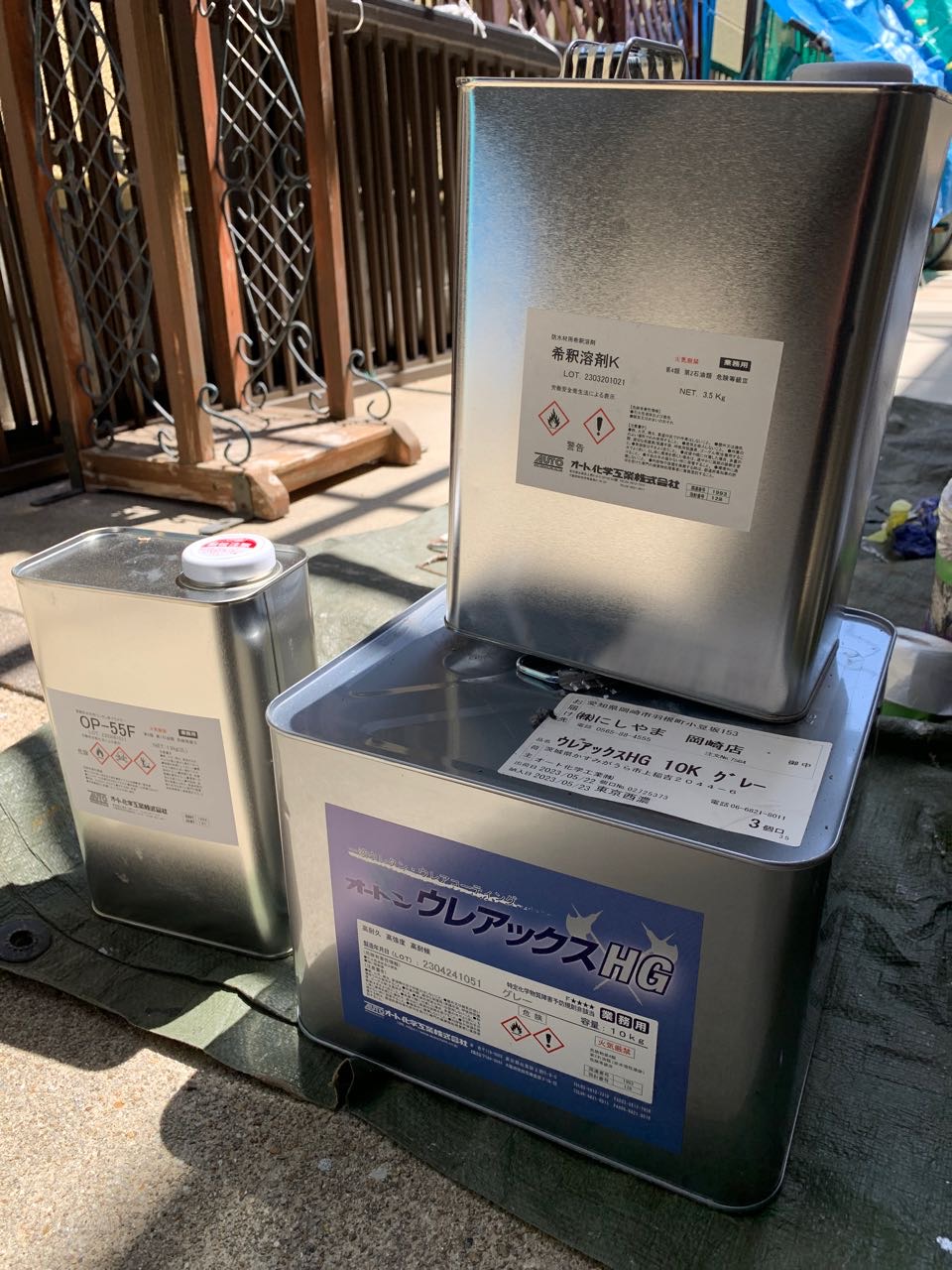 材料検収です。