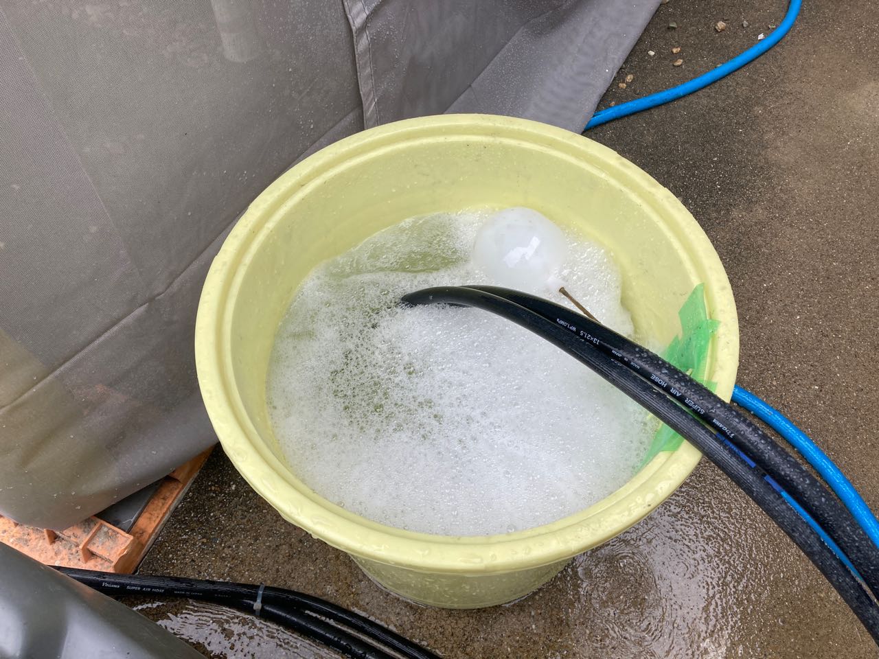 バイオ洗浄原液混入。