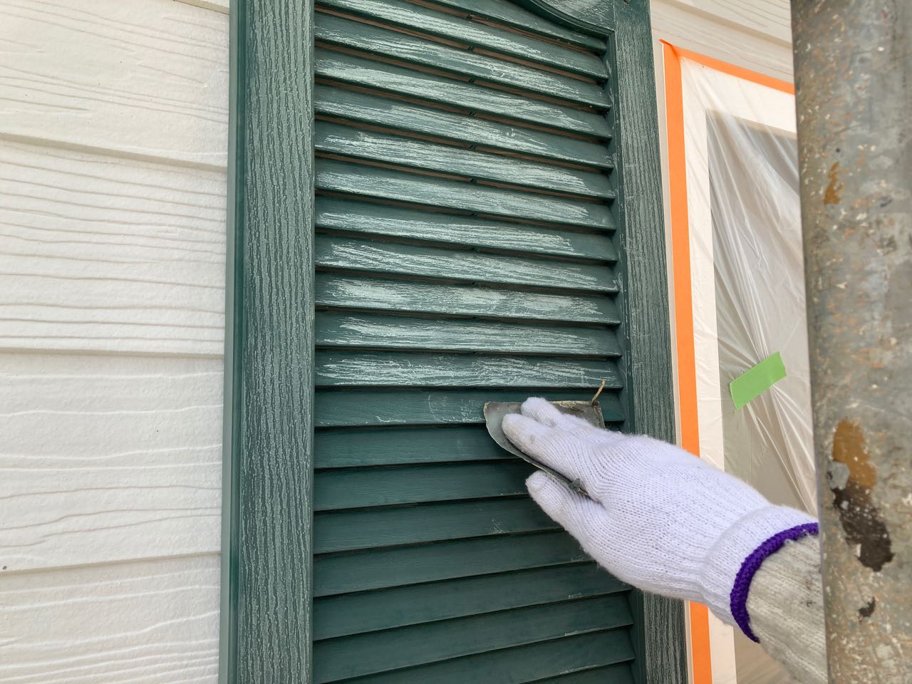 ケレン作業です。