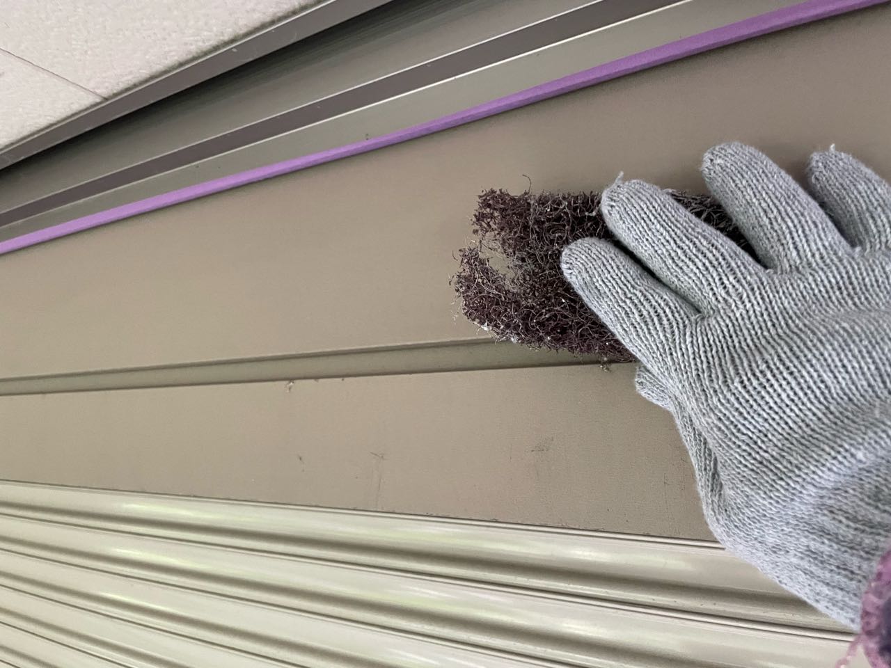 ケレン作業です。