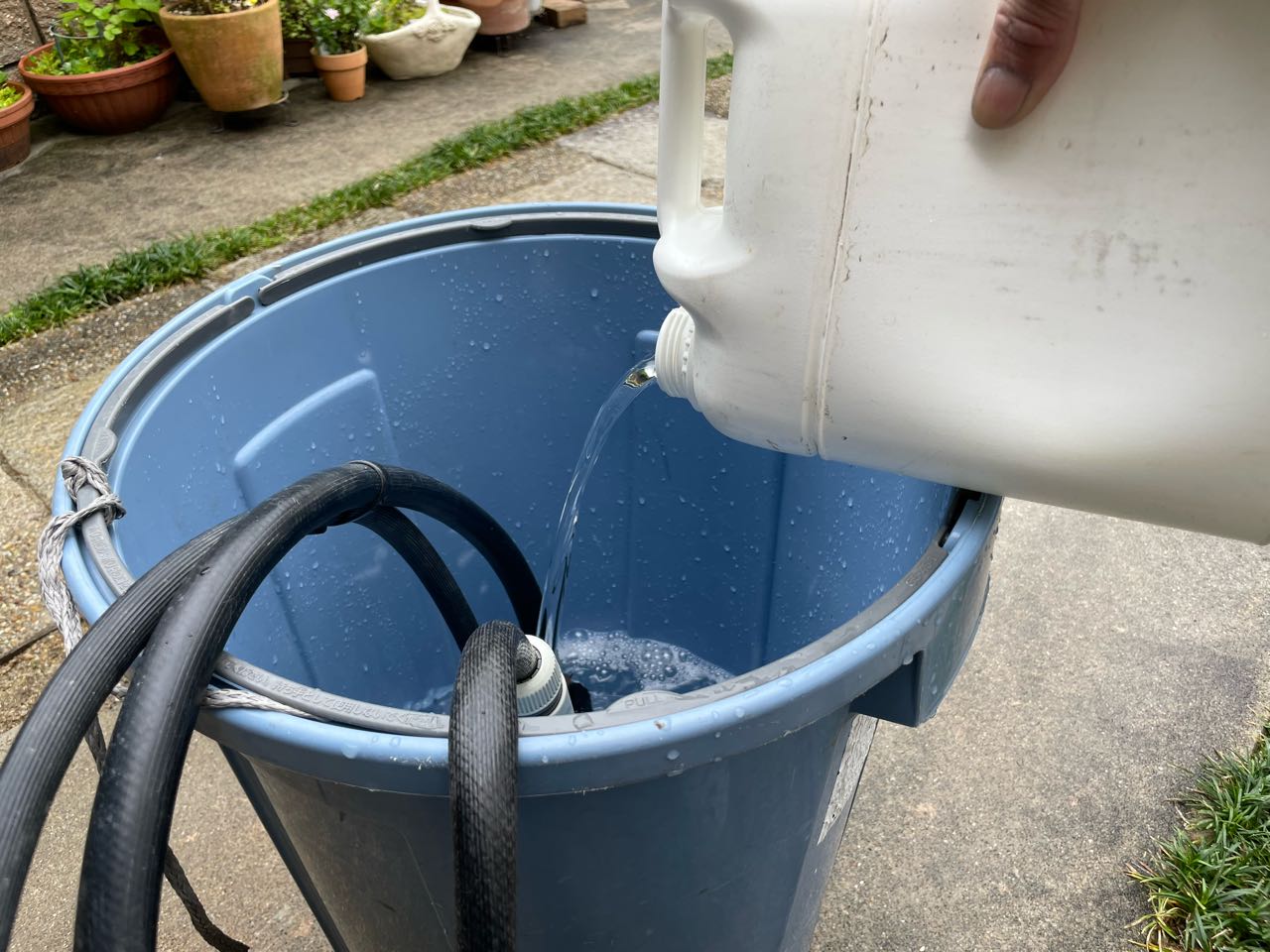 バイオ洗浄原液混入。