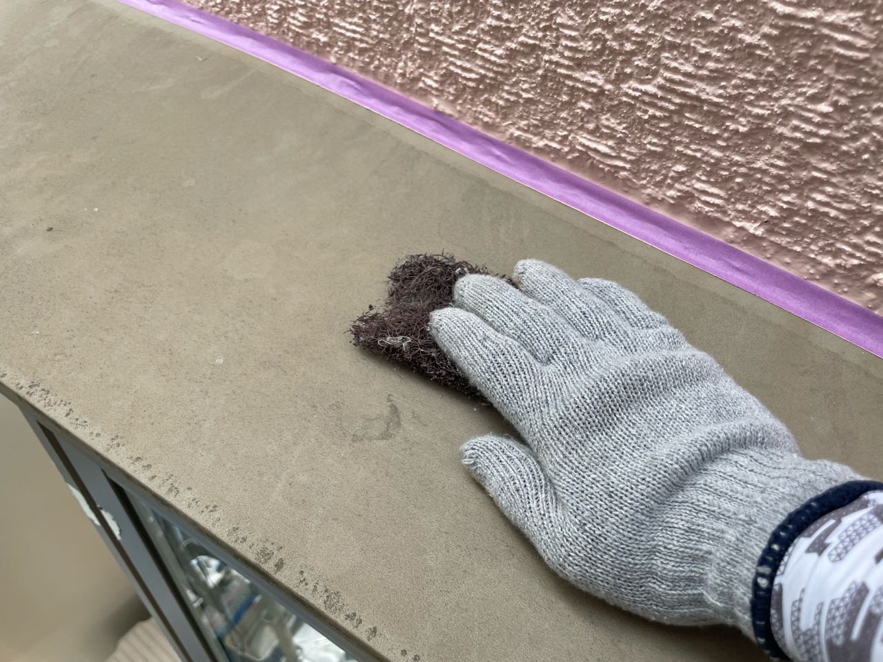 ケレン作業です。