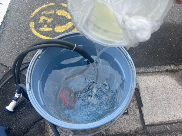 バイオ洗浄原液混入。