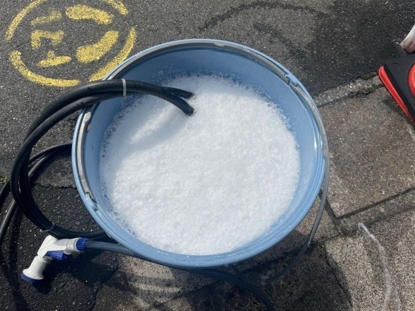 バイオ洗浄原液撹拌。