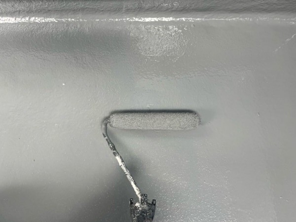 ウレタン防水塗布2回目。