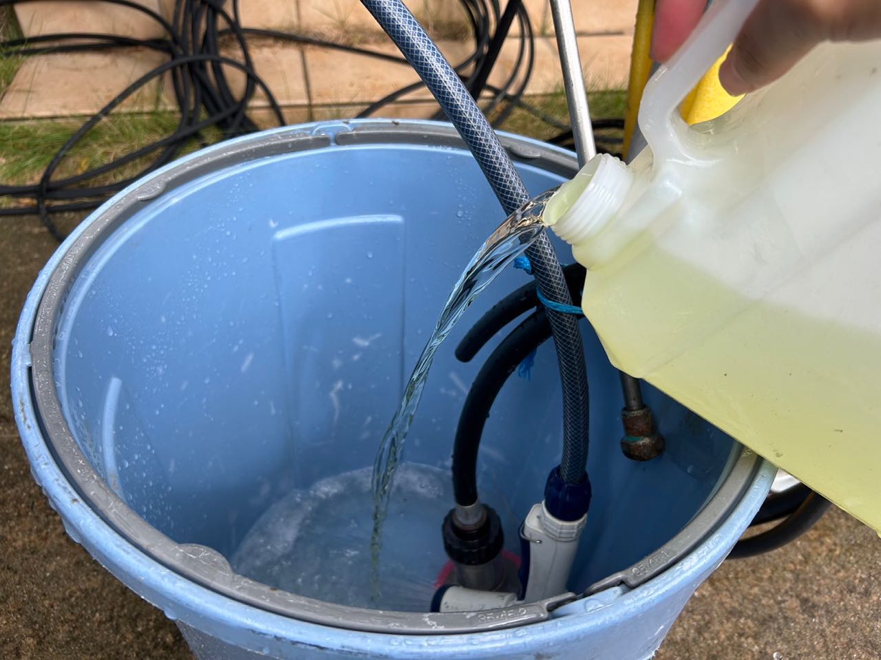 バイオ洗浄原液混入。