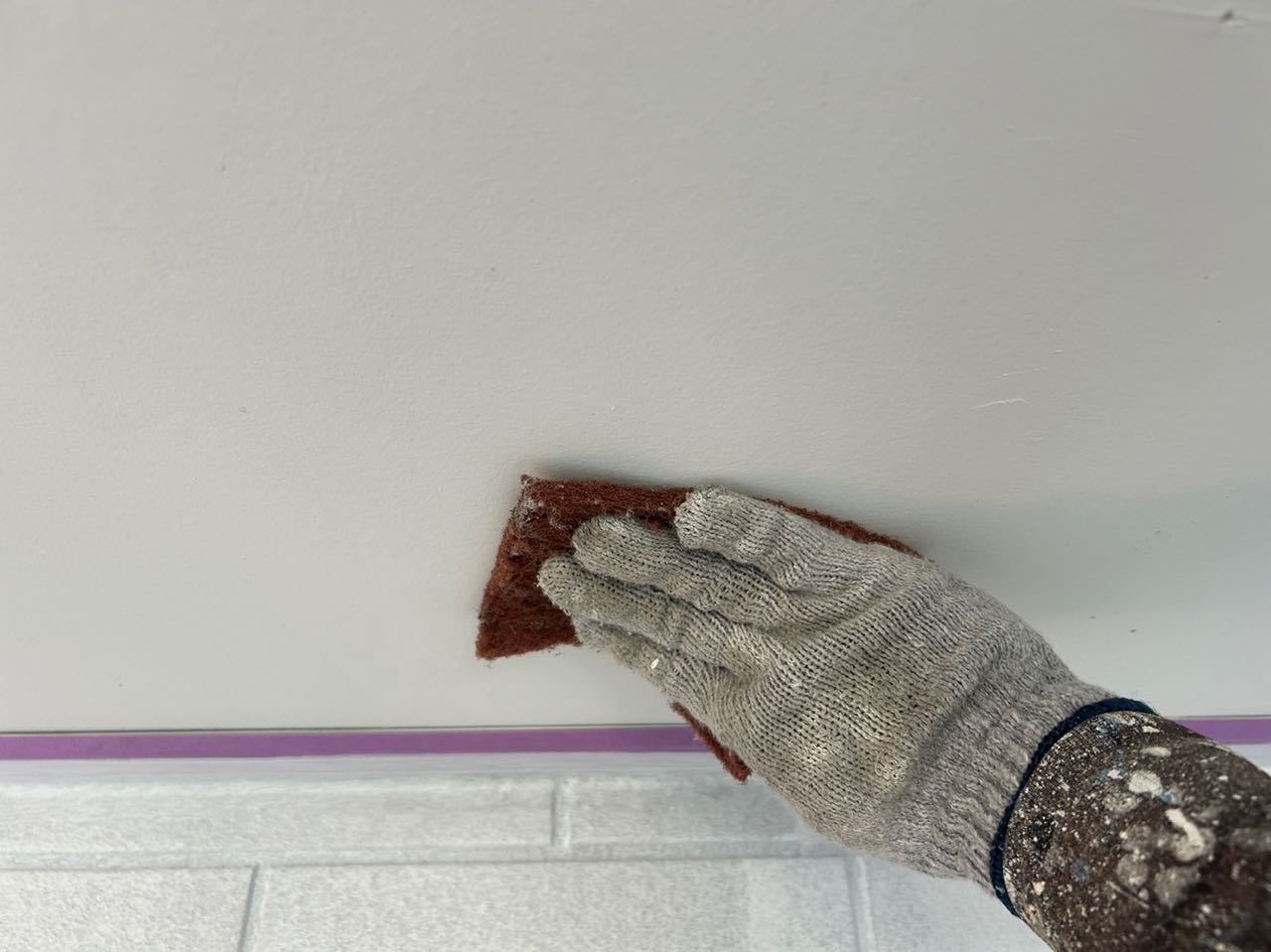 ケレン作業です。