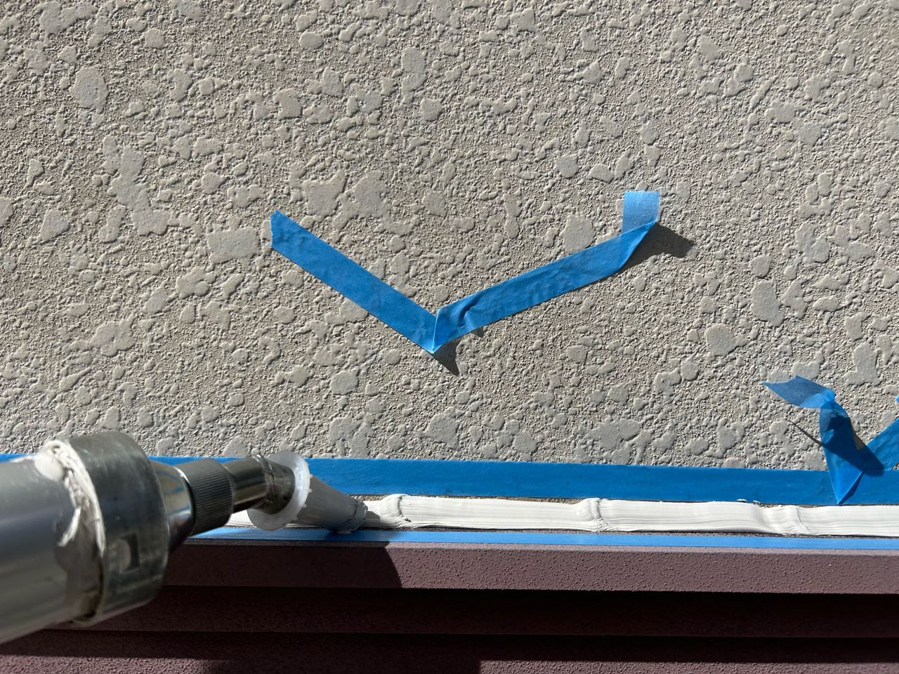 コーキング充填します。