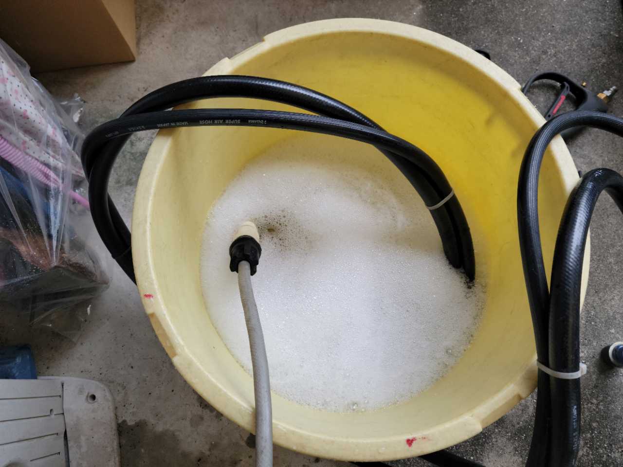 バイオ洗浄原液撹拌。