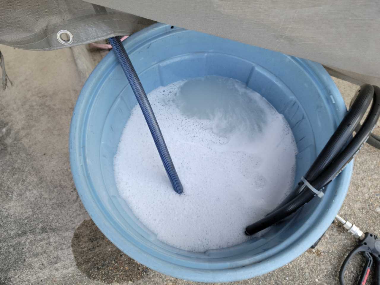 バイオ洗浄原液撹拌。