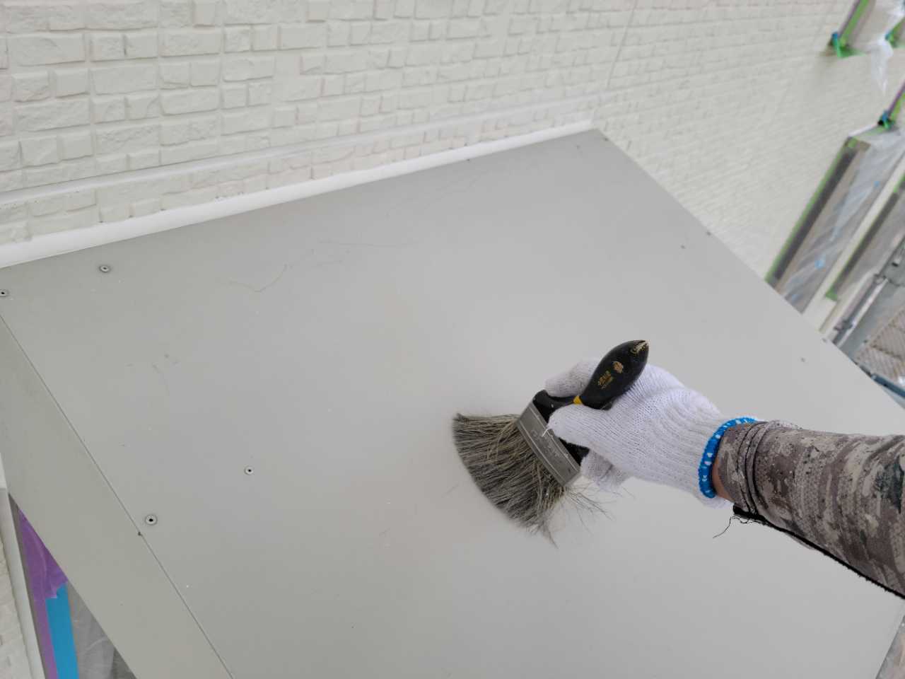 ケレン作業です。