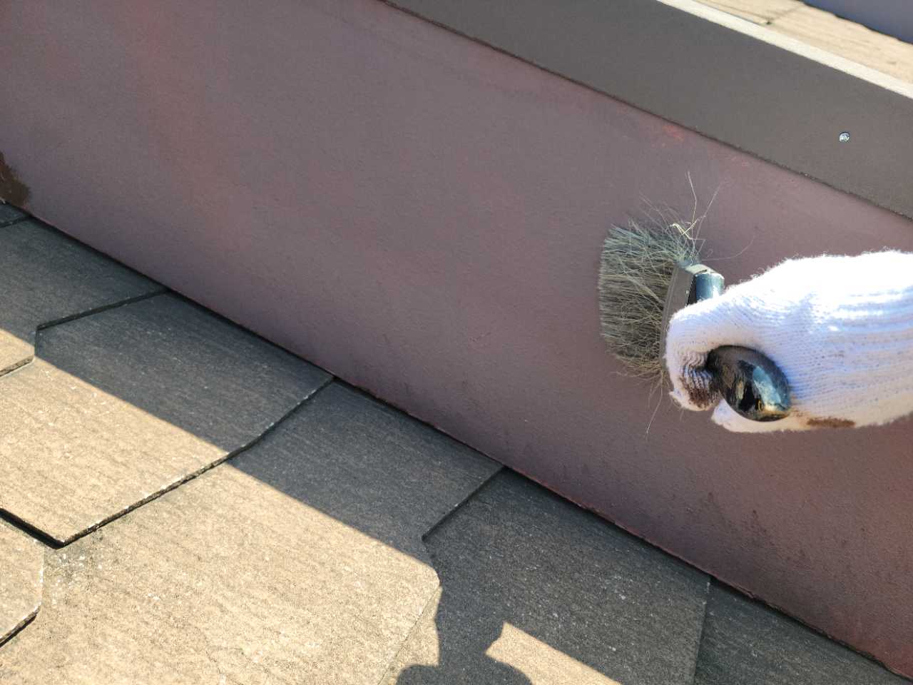 ケレン作業です。