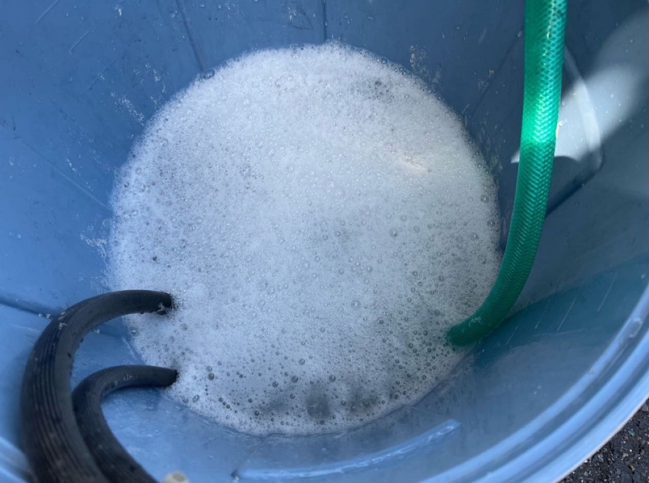 バイオ洗浄原液撹拌。