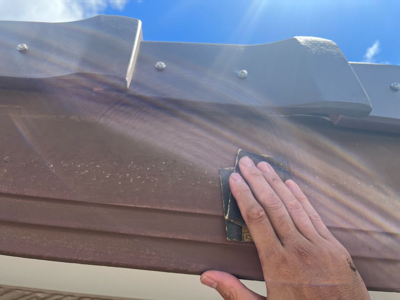 ケレン作業です。