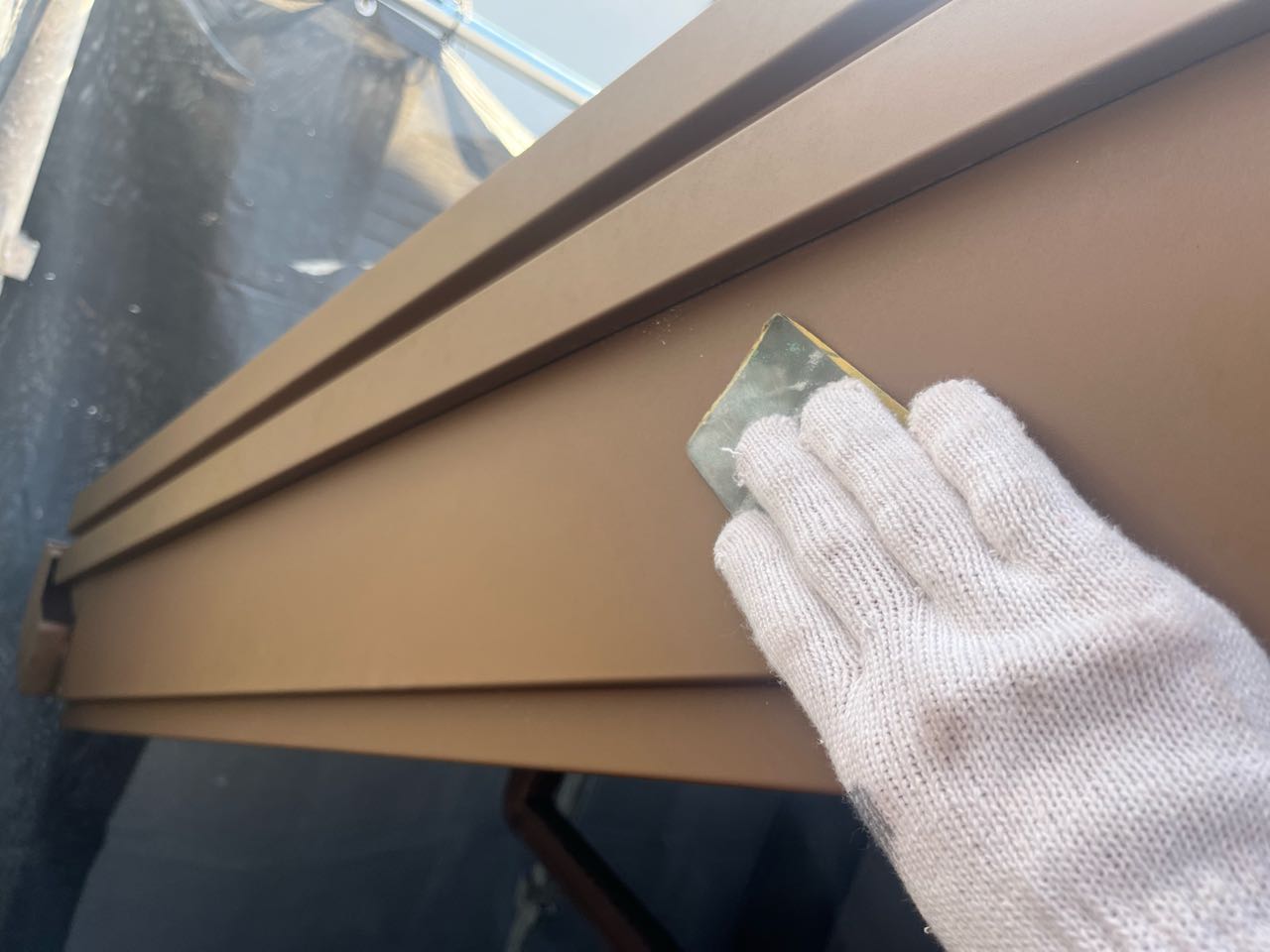 ケレン作業です。