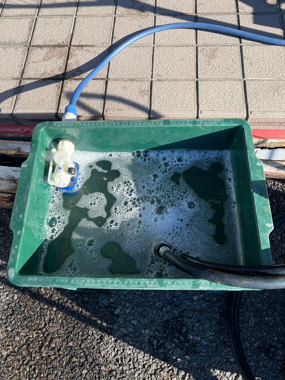 バイオ洗浄原液撹拌。