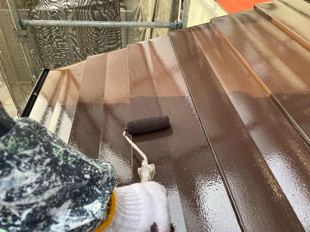 仕上げ塗装です。