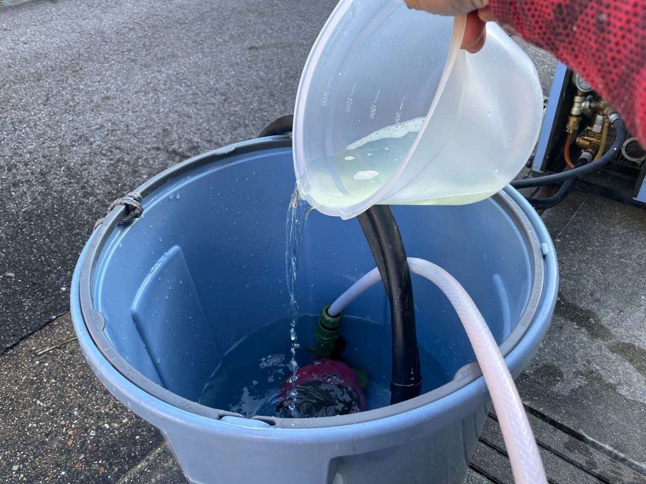 バイオ洗浄原液混入。