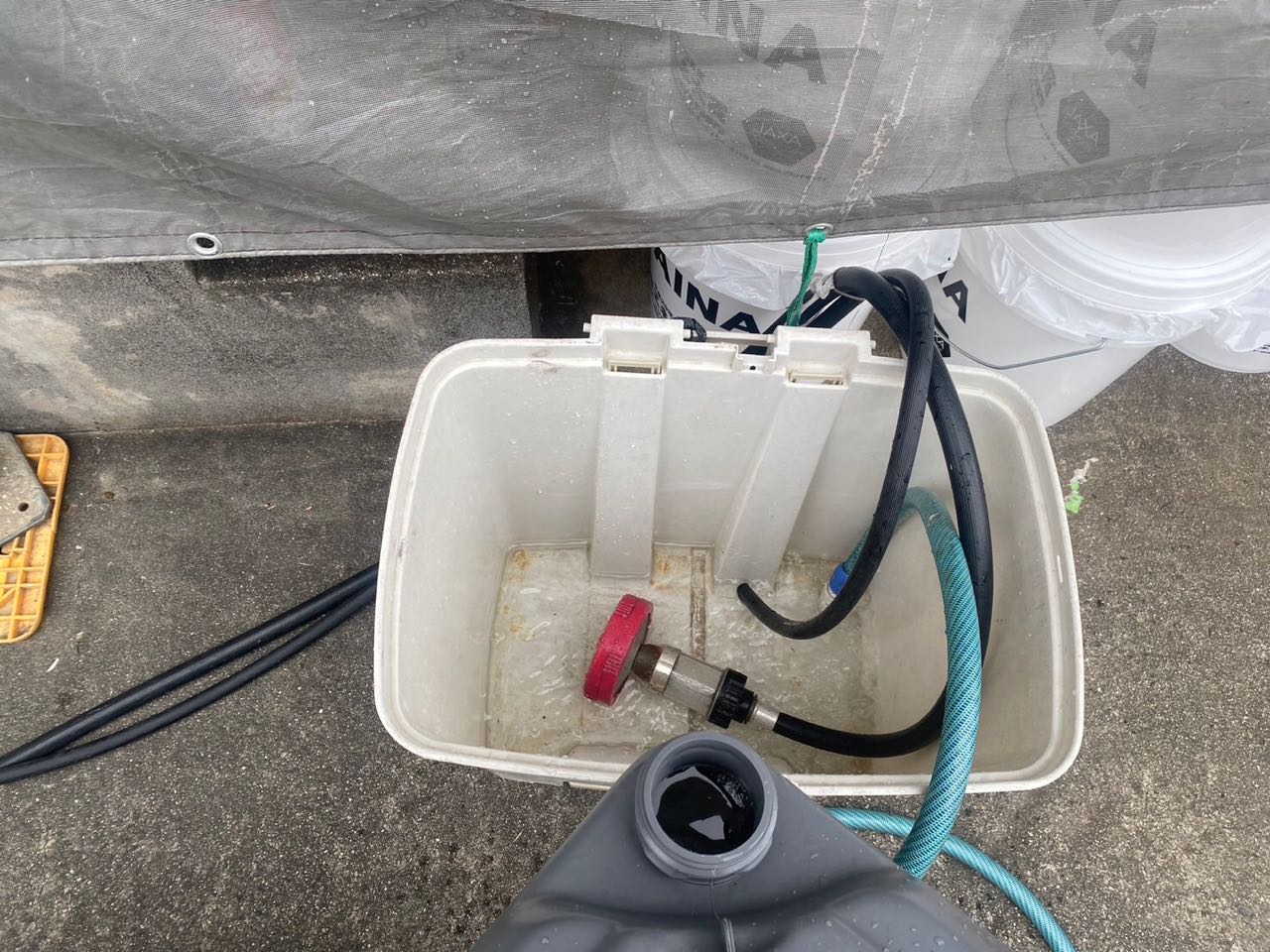 バイオ洗浄原液混入。