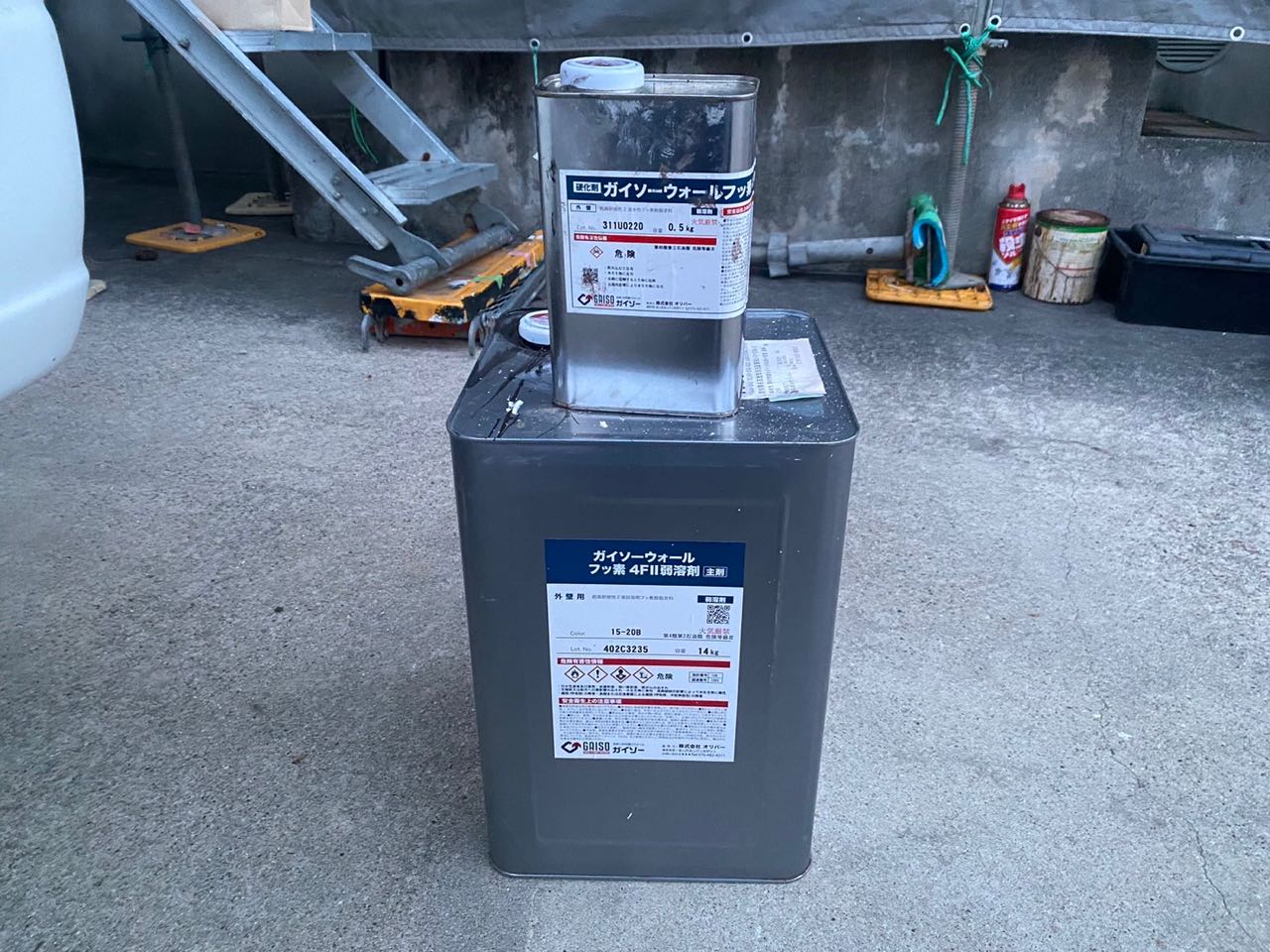 材料検収です。