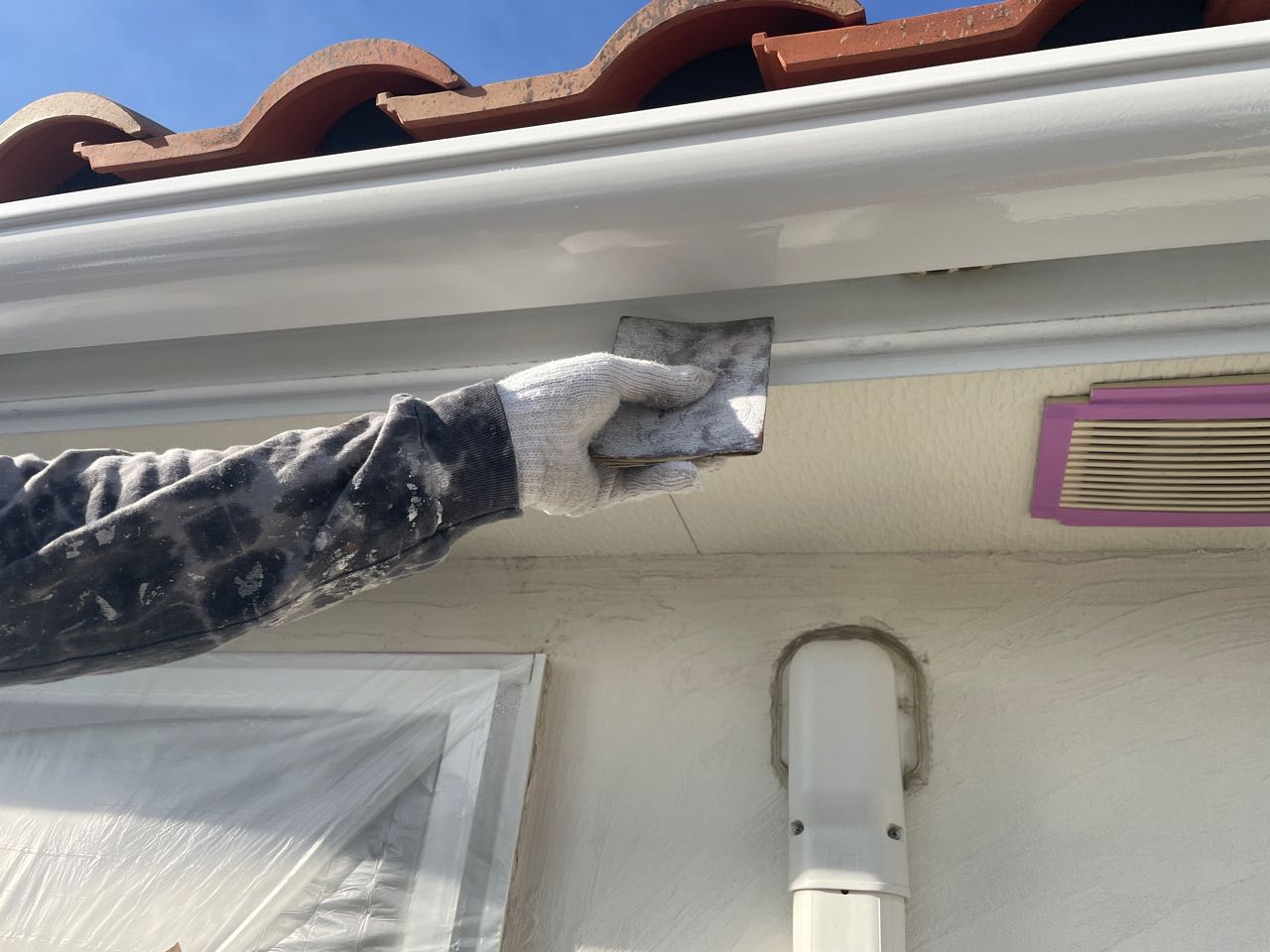 ケレン作業です。