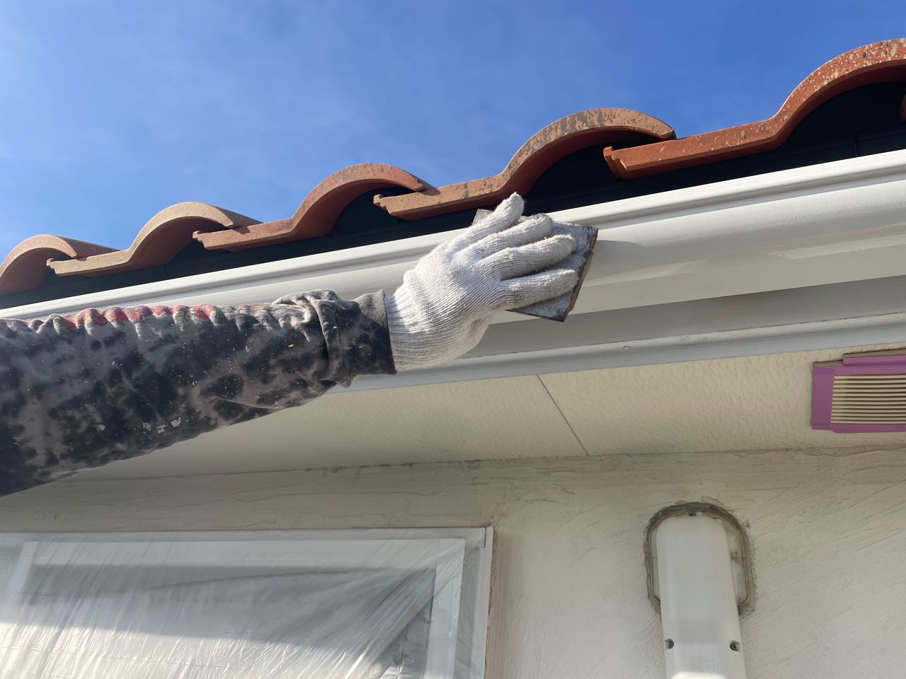 ケレン作業です。