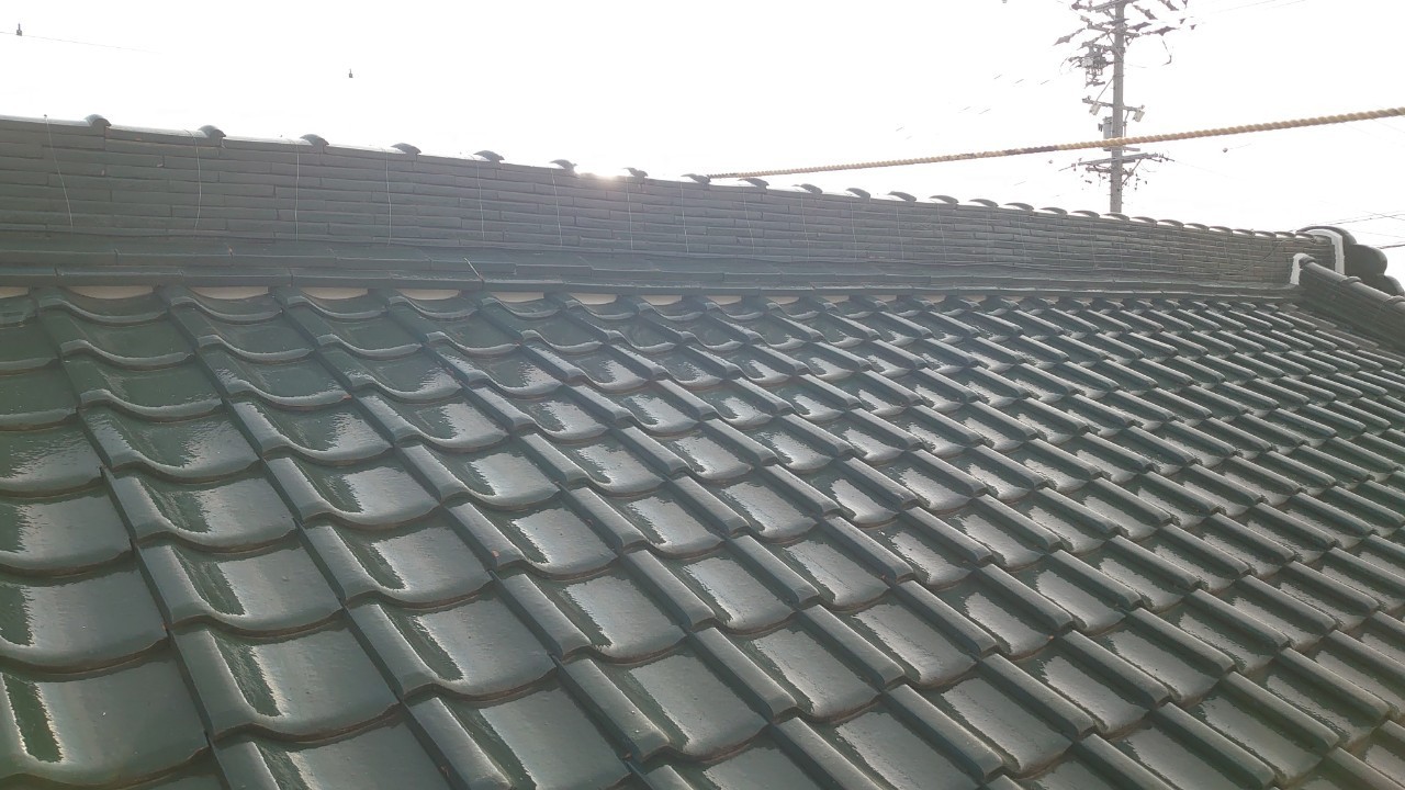 大棟完了です。