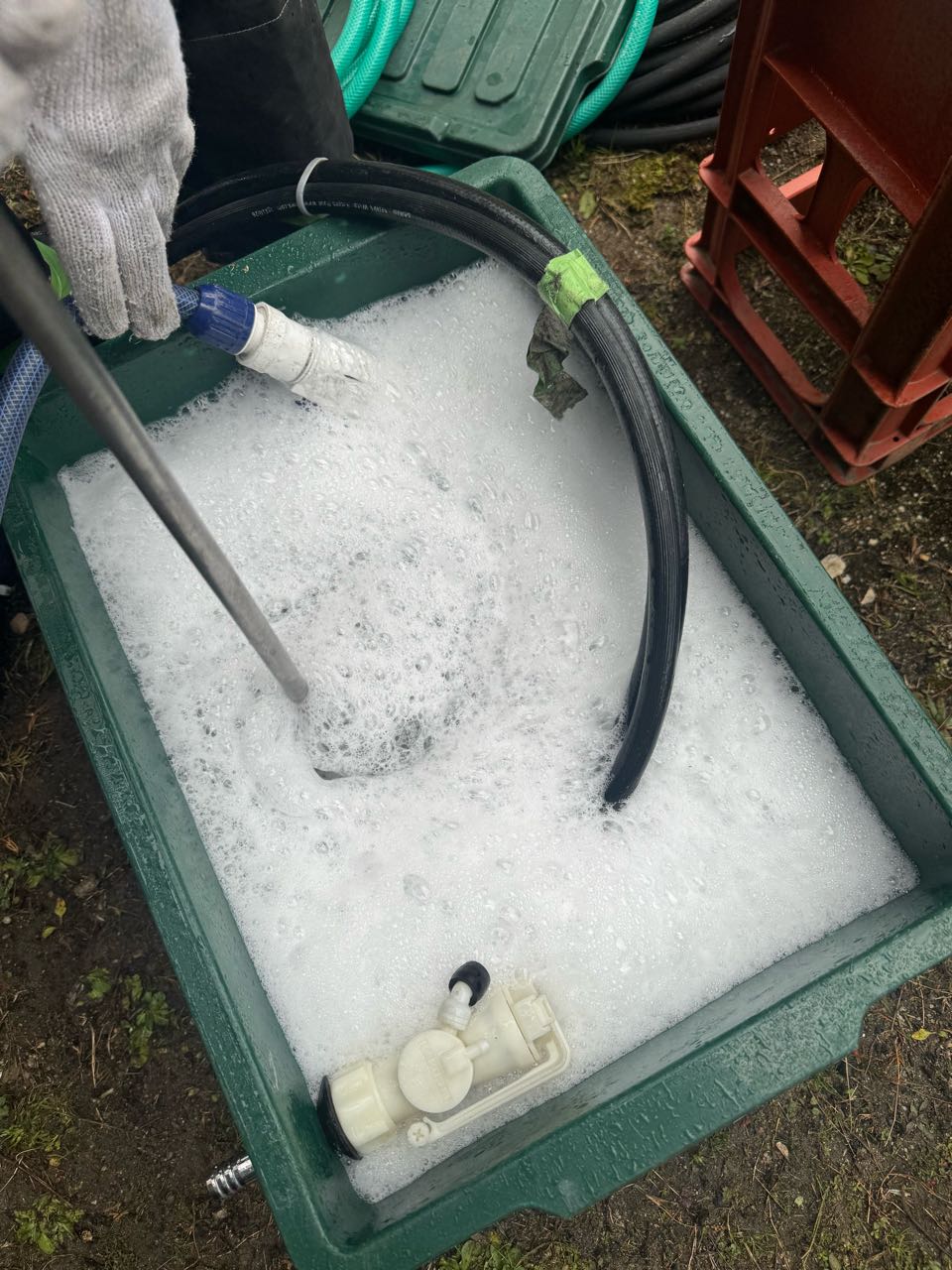 バイオ洗浄原液撹拌。