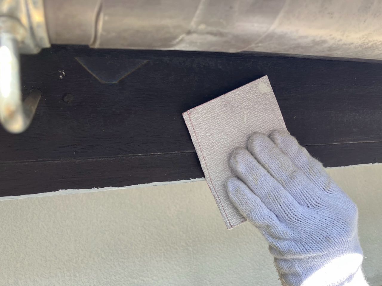 ケレン作業です。