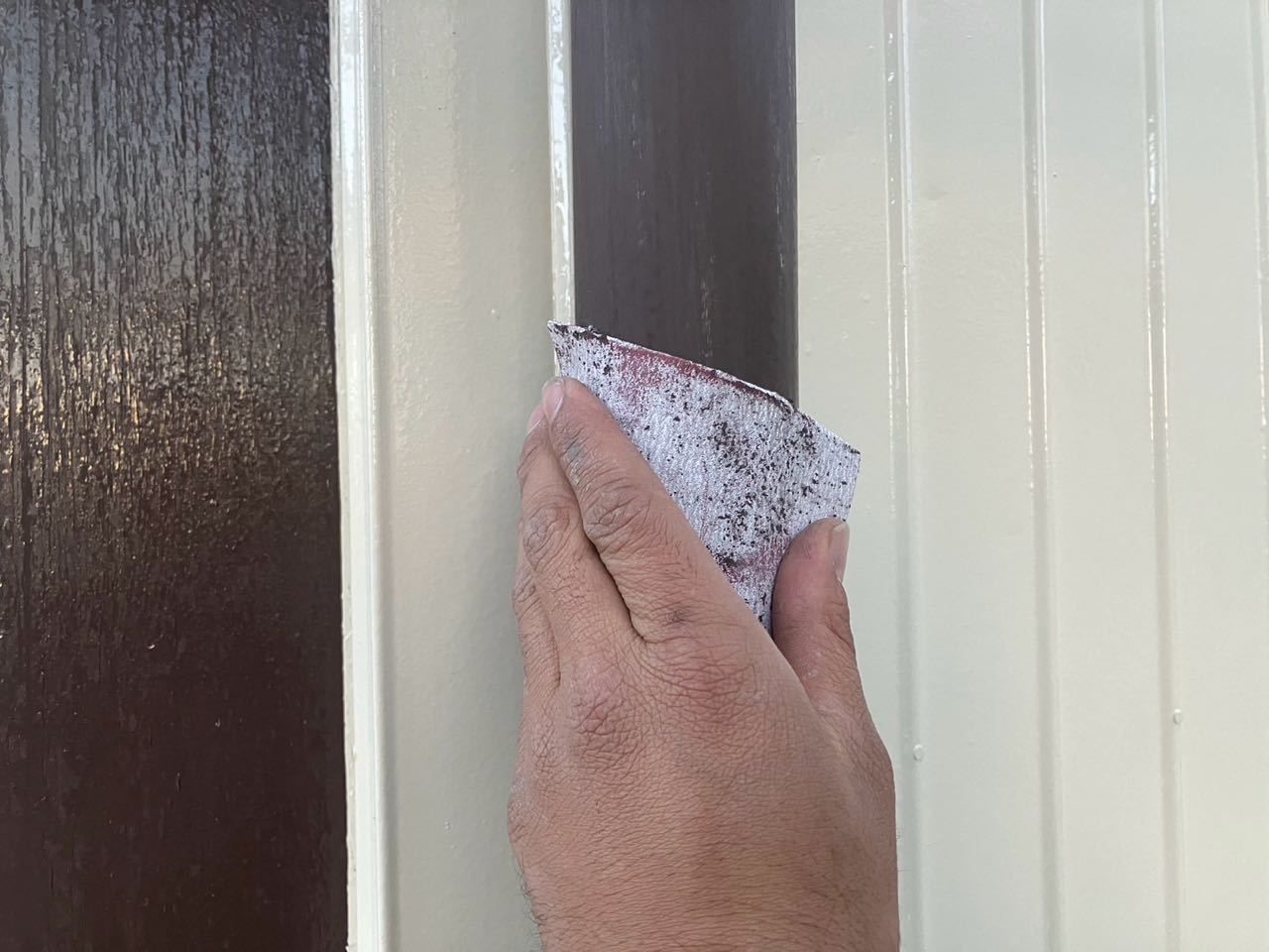 ケレン作業です。