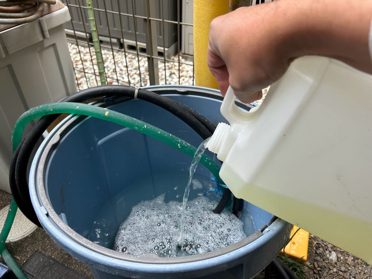 バイオ洗浄原液混入。